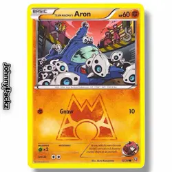 Team Magma's Aron 12/34 - 2015 Double Crisis Common Rare Pokemon Card VLP - Image 1