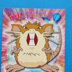 TV Animation 20 Rattikarl Non-Holo Blue Logo, Pokemon Karte Topps Series 1, 1999 - Image 3