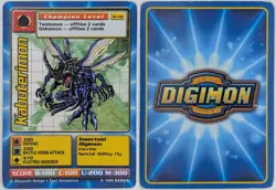 Kabuterimon St-08 MP Starter 1 Digimon Digi-Battle Card Game 1999 EN - Image 1