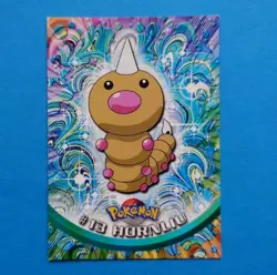 TV Animation 13 Hornliu, Non-Holo, Blue Logo, Pokemon Karte Topps Series 1, 1999 - Image 1