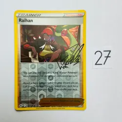 Pokemon Karte Raihan 140/159 Reverse Holo 2023 Crown Zenith Pokemon Trainer - Image 1