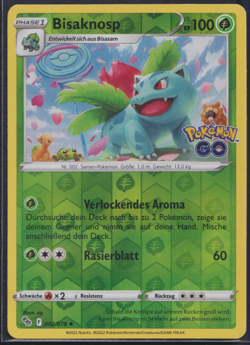 Bisaknosp 002/078 Reverse Holo - Pokemon Go - DE - NM - Pokemon TCG Karte - Image 1