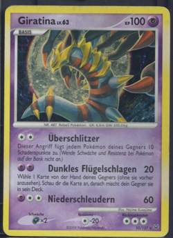 Lv 63 Girantina 10/127 Holo Rare - Platin - DE - GD - Pokemon TCG Karte - Image 1