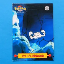 TV6 #74 Kleinstein Non-Holo Pokemon Karte Topps 1999 Vintage TVAnimationEdition - Image 1