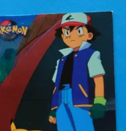 TV1 Ash Pikachu HOLO Pokemon Karte Topps 1999 Vintage TVAnimationEdition - Image 5