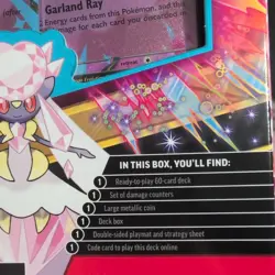 Pokemon Trading Cards Mega Battle Deck Box DIANCIE ex Play Level 2 - Image 2