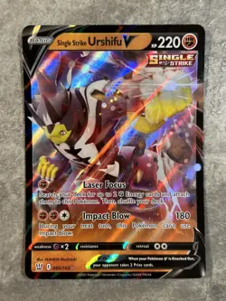 Single Strike Urshifu V 085/163 Pokemon TCG Card Battle Styles Holo (Near Mint) - Image 1