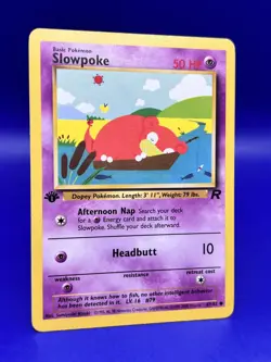 Pokemon Card 1st Edition Team Rocket Slowpoke 67/82 LP - Image 3