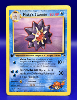 Pokemon Card Gym Heroes - 1st Edition Misty’s Starmie 56/132 Near Mint- NM - Image 1