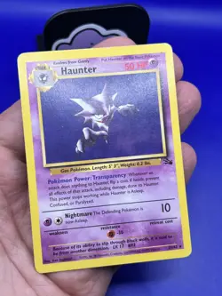 Haunter Pokemon Card Fossil Set Unlimited 21/62 Rare Non-Holo LP- - Image 3
