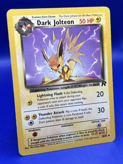 2000 Pokemon Card Dark Jolteon 38/82 Team Rocket LP MP - Image 3