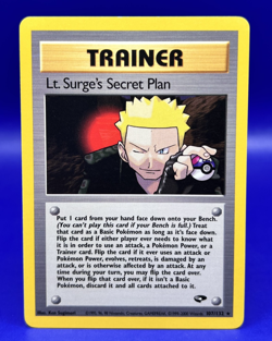 Pokemon Card Gym Challenge Unlimited Lt. Surge's Secret Plan 107/132 NM- - Image 1