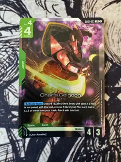 Gundam Card Game Char's Gelgoog Newtype Rising GD01-023 LR English - Image 1
