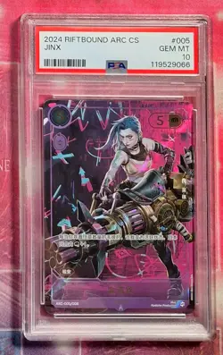 League Of Legends/Riftbound Jinx ARC-005 Arcane Promo Card PSA 10 - Image 1