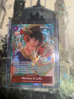 One Piece Monkey D. Luffy Card Game OP12-015 SR Alt Art NM - Image 1