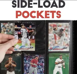 Citadel 12" Baseball Trading Card Album Binder with 20 Sheets, Side-Load Pockets - Image 5