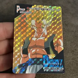 Gogeta Dragon Ball Z SUPER SAIYAN BATTLE PP. CARD SERIES BANDAI 1995 No.1220 - Image 2