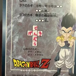 Gogeta Dragon Ball Z SUPER SAIYAN BATTLE PP. CARD SERIES BANDAI 1995 No.1220 - Image 4