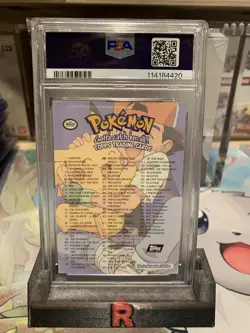 Veronica Taylor, Eric Stuart Signed Topps Pokemon Card 1999- Authentic PSA - Image 4