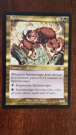 Spiritmonger Apocalypse EX/LP 121/143 MTG Magic the Gathering Creature Rare - Image 1