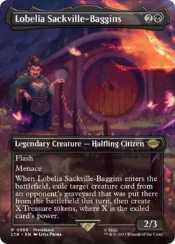 Lobelia Sackville-Baggins (Borderless) -Foil Light Play MTG - Image 1