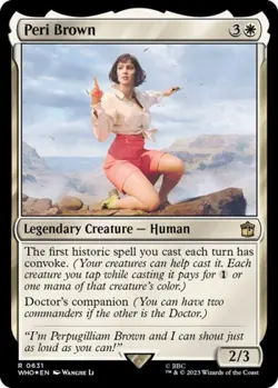 Peri Brown (Surge Foil) -Foil Light Play MTG Universes Beyond: Doctor Who - Image 1