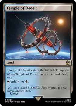 Temple of Deceit (Surge Foil) -Foil Light Play MTG Universes Beyond: Doctor Who - Image 1