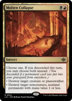 Molten Collapse -Foil Light Play MTG The Lost Caverns of Ixalan - Image 1
