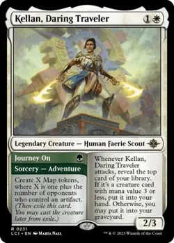 Kellan, Daring Traveler -Foil Light Play MTG The Lost Caverns of Ixalan - Image 1