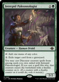 Intrepid Paleontologist -Foil Light Play MTG The Lost Caverns of Ixalan - Image 1