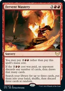 Fervent Mastery -Foil Light Play MTG Promo Pack: Strixhaven - Image 1