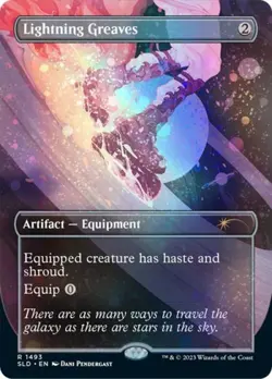 Lightning Greaves (1493) (Galaxy Foil) -Foil Light Play MTG Secret Lair - Image 1