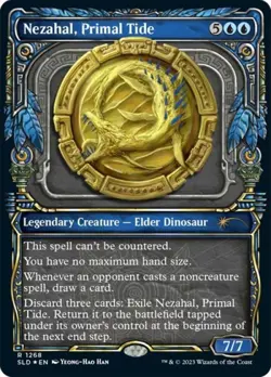 Nezahal, Primal Tide (Halo Foil) -Foil Light Play MTG Secret Lair - Image 1