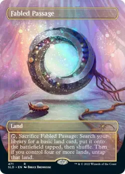 Fabled Passage (Borderless) (Galaxy Foil) -Foil Light Play MTG Secret Lair - Image 1