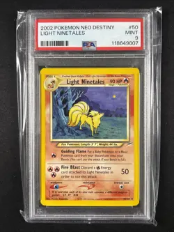 2002 POKEMON NEO DESTINY 1ST EDITION #50 LIGHT NINETALES PSA 9 - Image 1