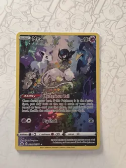 Pokemon Mew TCG Crown Zenith Holo Card Galarian Gallery GG10/GG70 - Image 2