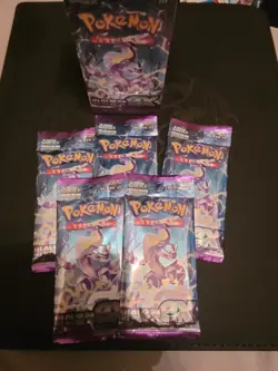 Pokemon TCG Korean Violet EX 5x Booster Packs new sealed from a newly opened box - Image 1