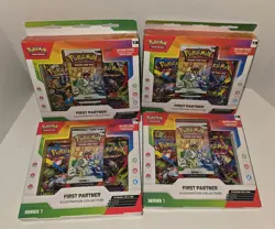 Pokemon First Partner Illustration Collection Series 1 -Lot of 4- NEW / SEALED - Image 1