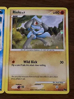 Pokemon TCG POP Series 6 2 Card Lot Holo Manaphy Riolu BOTH LP READ - Image 3