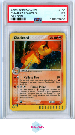 CHARIZARD POKEMON 100 2003 EX DRAGON HOLO ENGLISH PSA 5 - Image 1