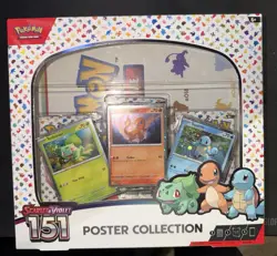 Pokemon Scarlet & Violet 151 Poster Collection Bulbasaur Charmander Squirtle - Image 1