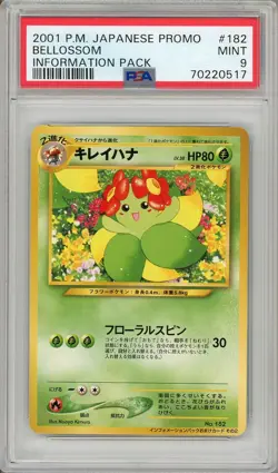 Pokemon Card Bellossom No. 182 Information Pack Promo PSA 9 MINT - Image 1