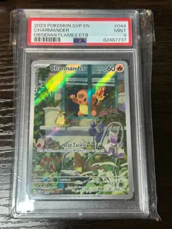 2023 POKEMON SVP EN-SV BLACK STAR PROMO #044 CHARMANDER PSA 9 - Image 1