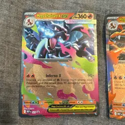 Mega Charizard X Ex 029 & Mega Charizard Y Ex 030 Black Star Promo Pokemon - Image 2