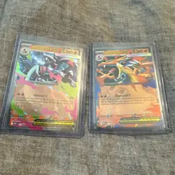 Mega Charizard X Ex 029 & Mega Charizard Y Ex 030 Black Star Promo Pokemon - Image 5