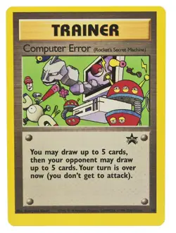 Computer Error #16 WOTC Black Star Off Center PRINTING ERROR NM W/Tracking 1b - Image 1