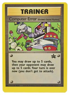 Computer Error #16 WOTC Black Star Off Center PRINTING ERROR NM+ W/Tracking 1a - Image 3