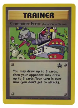 Computer Error #16 WOTC Black Star Off Center PRINTING ERROR NM+ W/Tracking 5c - Image 1