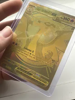 Mega Charizard X EX 130/094 Gold Secret Rare Pokemon Card NM+ | MINT CONDITION - Image 2