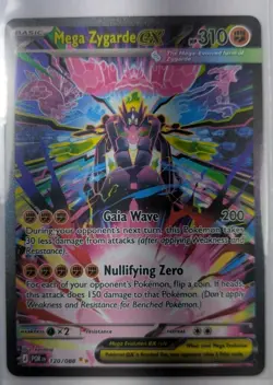 Pokemon Card - Mega Zygarde EX - 120/088 - Perfect Order -Pack Fresh- Mint Rare - Image 1